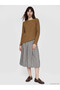 Nevavm with Difference Lcw Vision Brown Boat Neck Women's Knitwear Sweater - 2