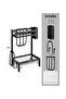 2-Tier Dish Drying Rack Black 35 x 22 x 40cm - 3
