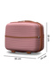 Hard Shell Travel Makeup Case, Unbreakable PP Material, Lightweight, Beauty Organizer, Cosmetic Storage Bag with Handle - 4