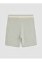 Lcw Everyday Green Elastic Waist Soft Touch Women's Shorts - 4