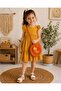 Hand Knitted Butterfly Detailed Cotton Macrame Children's Shoulder Bag
