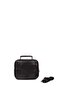 Men's Genuine Lambskin Steel Case Hand and Shoulder Bag Small Size - Black - 4