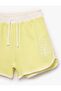 Elastic Waist Star Embroidery Detailed Shorts - 3