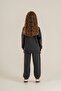 Girl's Embroidered Anthracite Long Sleeve Tracksuit Set Us2713-C-V2 - 4