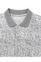 Men's Large Size Light Gray Polo Collar Mosaic Short Sleeve T-Shirt 3Xl-4Xl-5Xl-6Xl - 3