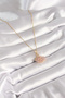 316L Steel Gold Color Chain Pink Zircon Stone Swan Model Women's Necklace - 2
