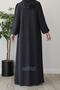 Esin Pleated Ferace Smoked - 4