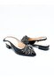 Women's Genuine Leather Ballerinas Black Patent Leather - 3
