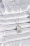 316L Steel Silver Color Libra Zodiac Zircon Stone Women's Necklace - 2