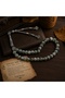 Natural Moss Agate Stone Prayer Beads 33 Pieces - 8 mm Silver Hook Men's Prayer Beads - 3