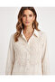 Linen Two-Piece Set with Butterfly Embroidery - 2
