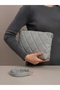 Women's Quilted Lined Shoulder Bag and Portfolio Bag - 25X33 cm - 4