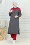 Garnished Sports Suit Anthracite