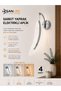 Decorative 12W Indoor Chrome Case 3 Color Light Modern Wall Sconce Electric 4 Pcs