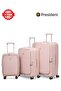3 Piece Polypropylene Hard-side Luggage Set with TSA Lock | Lightweight Spinner Suitcases with 360° Wheels | Durable Trolley Bags for Secure Travel (Small, Medium, Large)