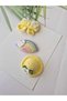 Hairless Baby Hair Clips 3-Piece Mixed Sets Hanmade Knitted Organic Baby Hair Accessories - 4