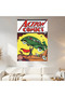Action Comics Wall Covering Wall Tapestry First Quality Satin Fabric Poster - 2