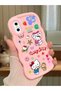 iPhone X Compatible Case Camera Protector Pink Silicone Couple Phone Case Kitty Pattern