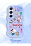 Tecno Camon 40 Compatible Case Camera Protector Blue Silicone Couple Phone Case Kitty Pattern - 2