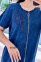 Zippered Washable Cotton Fabric Dress 6Y343 - 4