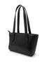 Women's Black Shoulder Bag with Zipper Daily Hand and Shoulder Bag - 3