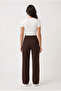 Women's High Waist Palazzo Classic Fabric Trousers El-5242 - 4