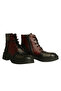 Black Leather Combination Women's Boots - 2