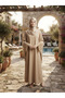 Ferace Dress for Daily and Special Occasions, with Accessory Details on the Sleeves, Available in Sizes 40-52. - 4