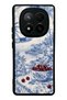 Xiaomi Redmi Note 14 Pro Plus Blue Porcelain Cherry Coast Design Glossy Phone Case