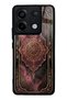 Xiaomi Redmi Note 13 Pro 5g Rosewood Ottoman Medallion Design Glossy Phone Case