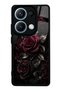 Xiaomi Redmi Note 14S Obsidian Burgundy Roses Design Glossy Phone Case