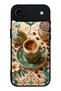 iPhone 17 Air Turquoise Ottoman Coffee Design Glossy Phone Case