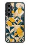 Samsung S24 Fe Mediterranean Lemon Mosaic Design Glossy Phone Case