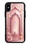 iPhone XS Max Glossy Phone Case with Blush Palace Garden Design