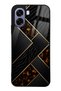 Oppo A6T Glossy Phone Case with Black Mosaic Design