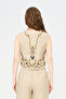 Women's Beaded and Sequined Flowy Vest - 5