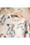Horse Patterned 100% Cotton Interlock 2-Piece Baby Boy Set - 2