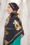 Summer Garden Series Patterned Cotton Soft Shawl Women's Colorful Shawl - 5