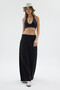 Women's Original Modal Fabric Stitched High Waist Loose Pants - 2