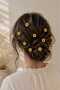 Sunflower Model Yellow Color 10-Piece Hair Earrings, Charm - 2