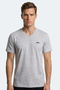 Rivaldo t Men's V-Neck Gray T-Shirt