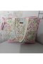 Set of 3 Women's Bags Beach Bag Organizer Makeup Bag Floral Pattern Water Green Lunchbag 100% Cotton - 3