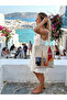 Ethnic Tapestry Woven Canvas Bag - Woven Shoulder Bag with Rope Straps - Bohemian Cloth Saddlebag