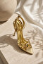 Rena Gold Heeled Women's Shoes - 2