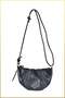Women's Croissant Model Cross Shoulder Bag - Black - 3