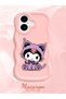 iPhone 17 Compatible Case Camera Protector Pink Silicone Couple Phone Case Kuromi Pattern - 2