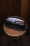 Men's Black Luxury Hand and Wristband Belted Portfolio Handbag - 4