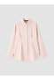 Lcw Modest Pink Modal Blended Pleated Women's Shirt Tunic