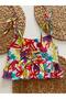 Honey Mousse Craft Girls' Cotton Strap Blouse - Honey Top Bloom - 3