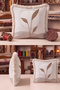 Botanical Leaf Design Fringed Pillowcase-Abstract Natural Beige Mink Cream Tufted Throw Pillow Cover - 5